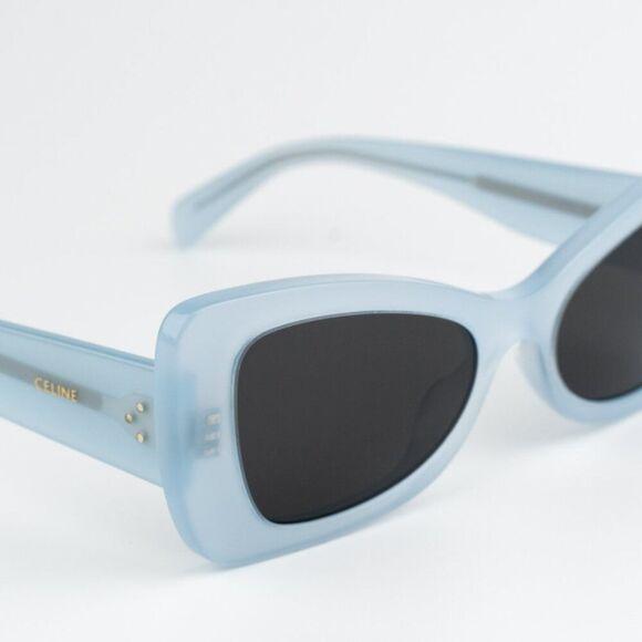 NEW Celine CL40236I 84A CELINE 3 DOTS Blue Grey Women Sunglasses - Picture 9 of 13